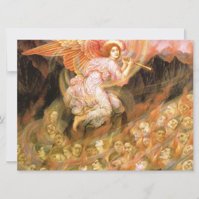 Cartão Angel Piping para as Almas no Inferno (Frente)
