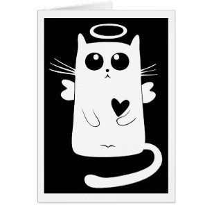 Cartão Angelic Gatinho White