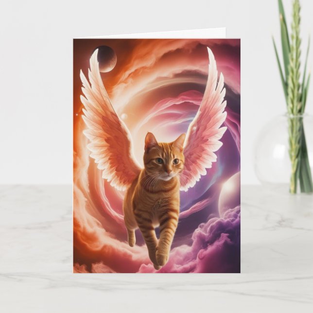 Cartão Angelic Tabby (Frente)