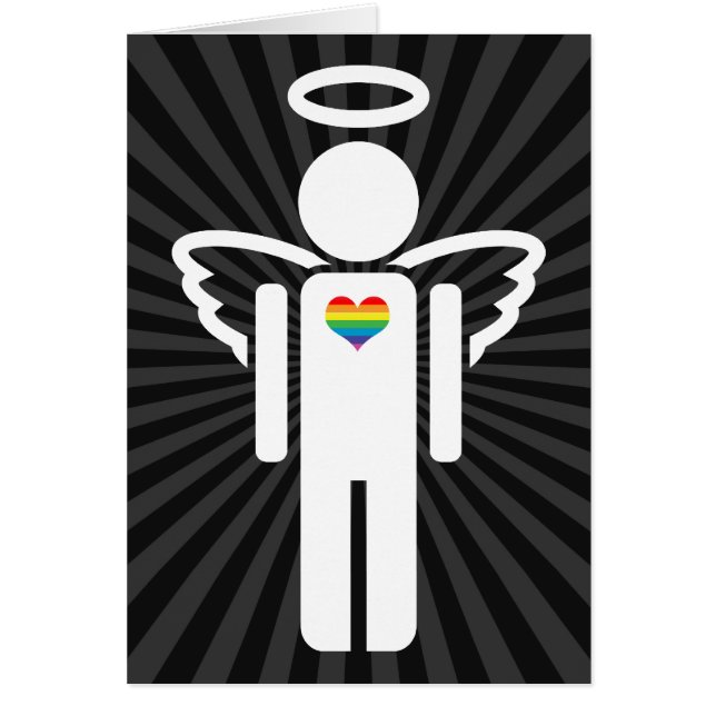 Cartão angélico. (Frente)