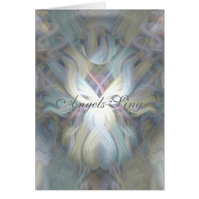 Cartão Angels Sing (Frente)