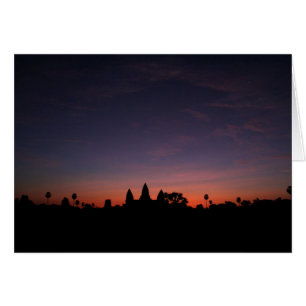 Cartão Angkor Wat no nascer do sol (cartão)