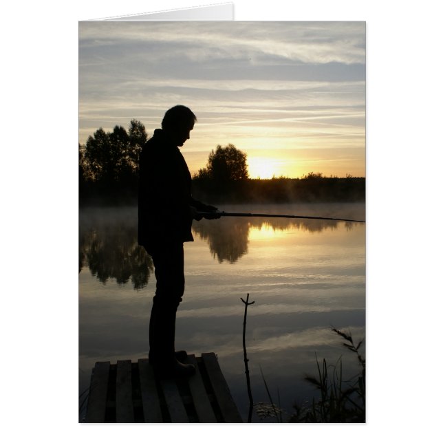 Cartão Angler manhã (Frente)