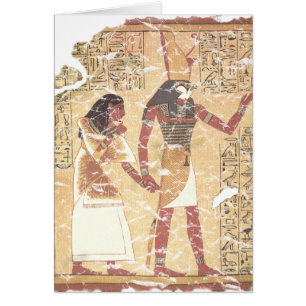 Cartão Ani e Horus Book do Morto
