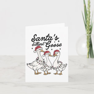 Cartão Anim Humor Adulto Silliest Goose Leve Papais noeis