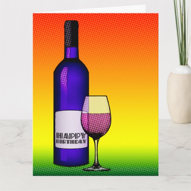 Cartão animadores de feliz aniversário (Frente)