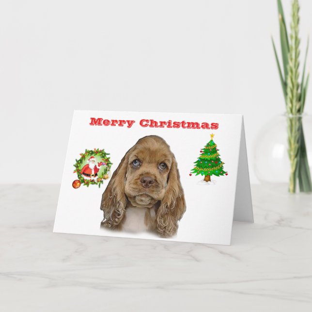 Cartão Animais fofos natal (Frente)
