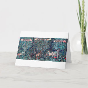 Cartão Animais na Floresta, William Morris