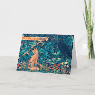 Cartão Animais na Floresta, William Morris Card