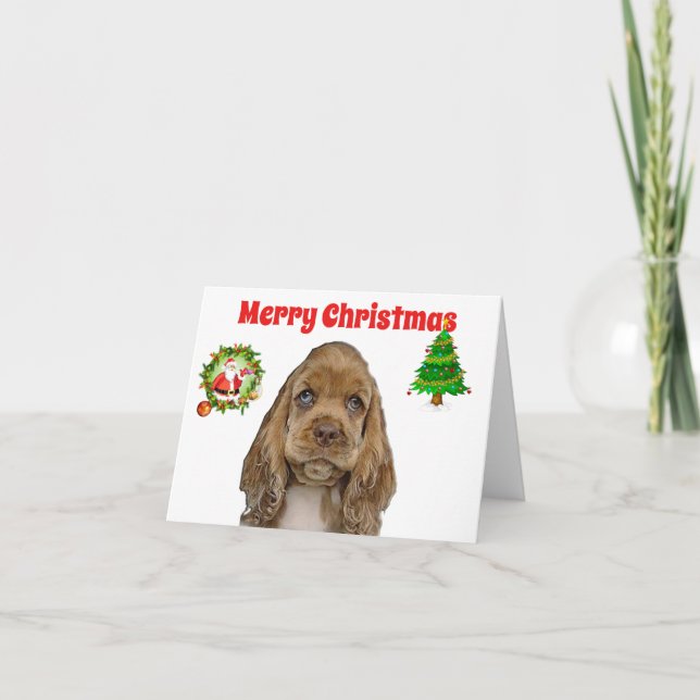 Cartão Animais Natal (Frente)