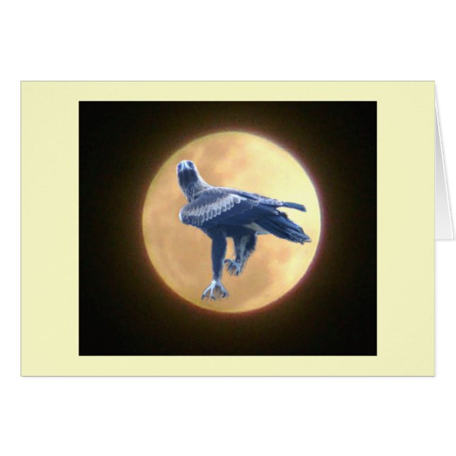 Cartão Animais selvagens de Eagle (Frente Horizontal)