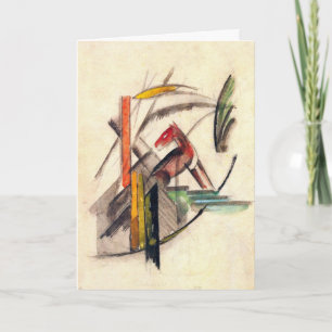 Cartão Animal de Franz Marc, Espressionismo Vintage