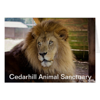 Cartão animal do santuário de Cedarhill