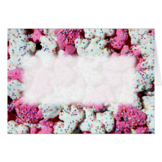 Cartão animal dos biscoitos