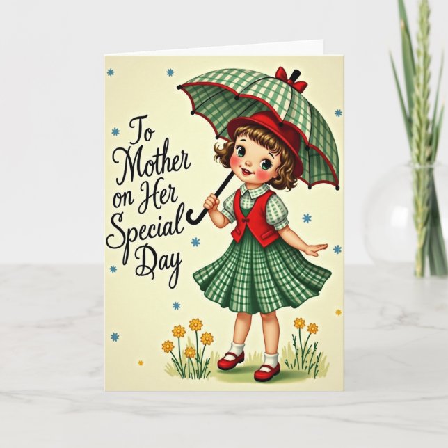 Cartão Animated Mothers Day Gift Card (Frente)