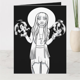 Cartão Anime Animada Animada de Cartoons Colorido Me