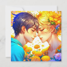 Anime de Casal Romântico Personalizado Dia dos Nam