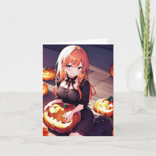 Cartão Anime de Halloween J