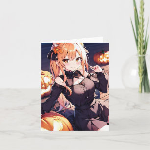 Cartão Anime de Halloween M