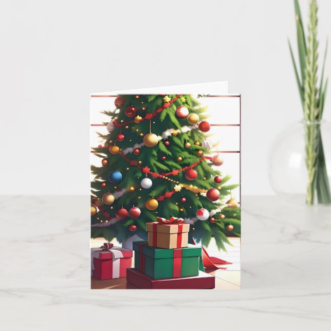 Cartão Anime de Natal K - AI (Frente)