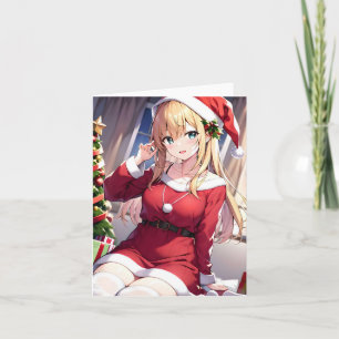 Cartão Anime de Natal M - AI