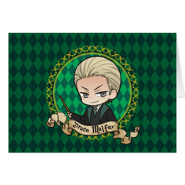 Cartão Anime Draco Malfoy (Frente Horizontal)