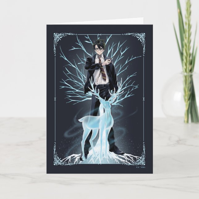 Cartão Anime HARRY POTTER™ Stag Patronus (Frente)