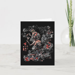 Cartão Anime Mangá Gráfico Fone de Ouvido Arte Anime 