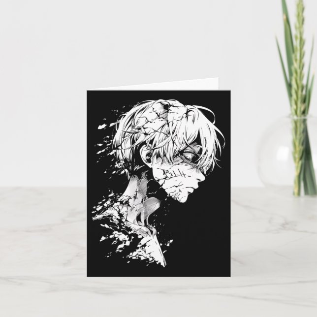 Cartão Anime Manga Motif Desenho Trabalho de arte (Frente)