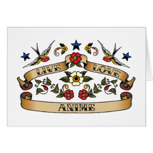 Cartão Anime vivo do amor