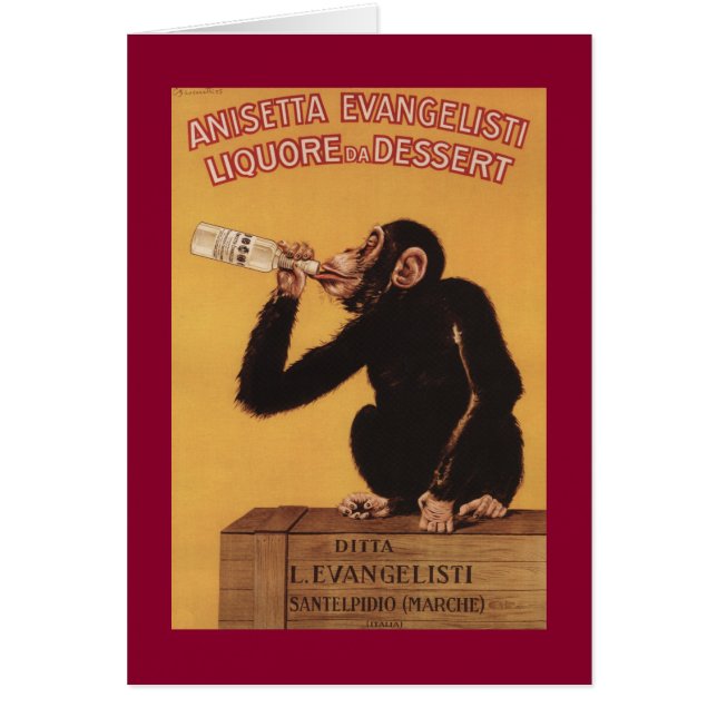 Cartão Anisetta Evangelisti Liquore da Dessert (Frente)