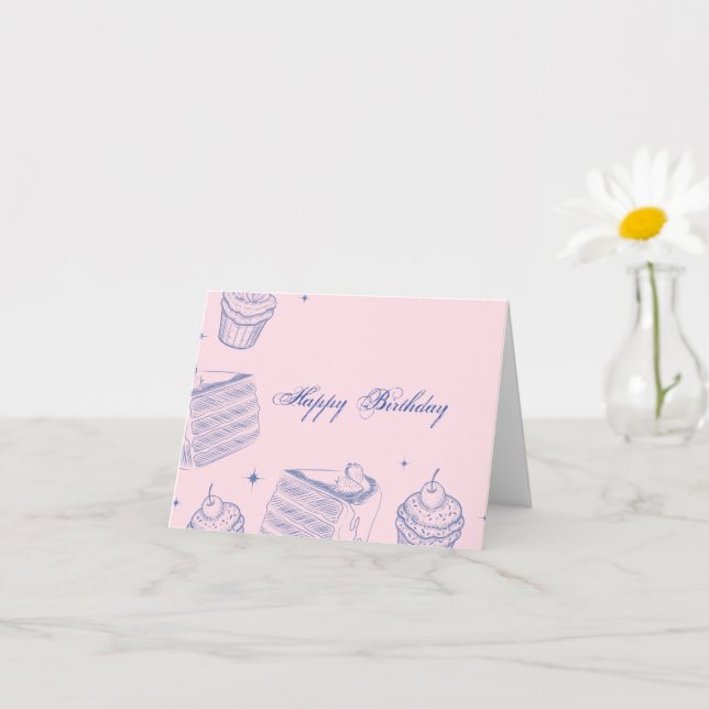 Cartão Aniversário (Planta pequena)