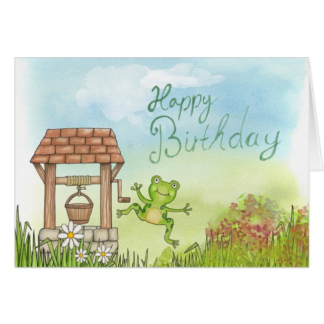 Cartão Aniversário (Frente Horizontal)