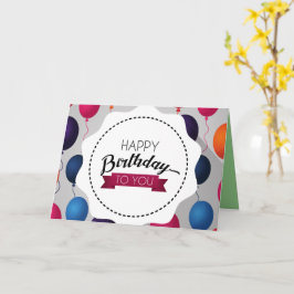 Cartão Aniversário