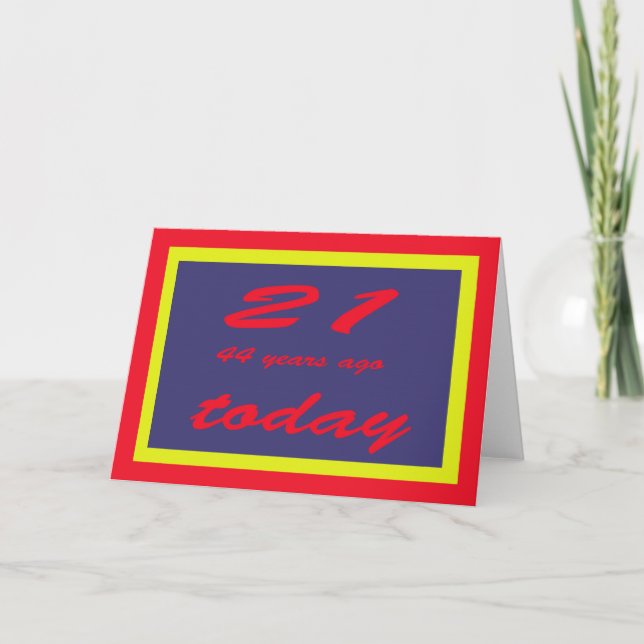 Cartão aniversário 65 (Frente)