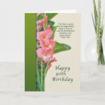 Cartão Aniversário, 90, com tipo de flor cor-de-rosa<br><div class="desc">O tipo de flor bonito neste cartão de aniversário iluminará o dia de alguém muito especial.</div>