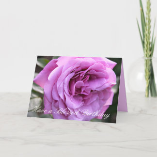 Cartão Aniversário abençoado