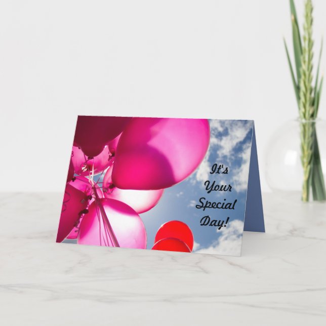 Cartão Aniversário adolescente (Frente)