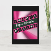 Aniversário adolescente do rosa quente