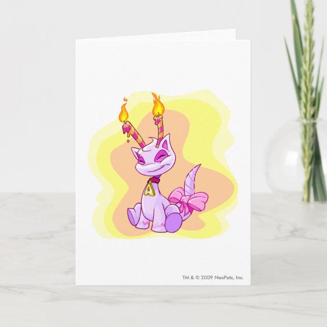 Cartão Aniversário Aisha (Frente)