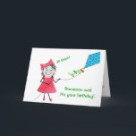 Cartão ANIVERSÁRIO - alguém disse-me! Papagaio do vôo da<br><div class="desc">Pouca melodia está voando seu papagaio ao desejar a alguém um o aniversário muito especial.  Veja outros produtos
neste local com a mesma imagem.  As cores vívidas brilhantes prã0 um sorriso sobre qualquer um cara.  Garantido!</div>