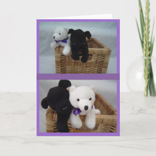 Cartão Aniversário animal peluches adorável
