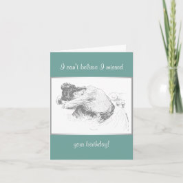 Cartão Aniversário atrasado