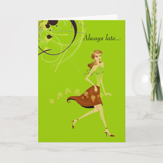 Cartão Aniversário atrasado (Frente)