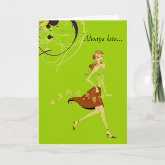 Cartão Aniversário atrasado