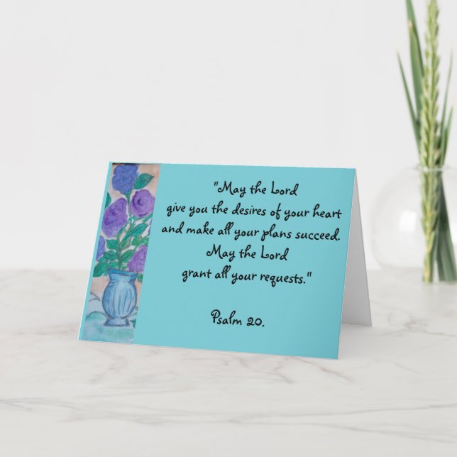 Cartão Aniversário Bênção (Frente)