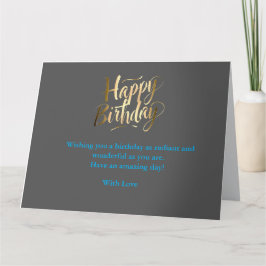 Cartão Aniversário brilhante e alegre