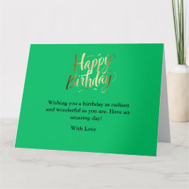 Cartão Aniversário brilhante e alegre