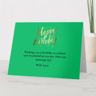 Cartão Aniversário brilhante e alegre