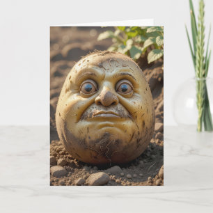 Cartão Aniversário Cabeça De Batata Em Sujeira